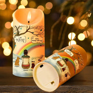 Dog Lovers, Dog Mom, Pet Lovers, Memorial, Cat Lovers - I Miss You Memorial Dog Cat Memorial - Personalized Flameless LED Candle
