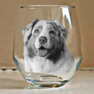 Dog Lovers, Pet Lovers, Cat Lovers - Custom Photo Dog Cat Pet Family - Personalized Stemless Wine Glass
