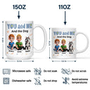 Gift For Couples,Gift For Husband,Gift For Wife,Dog Couple,Pet Couple,Happy - You And Me & The Dogs Sitting Couple - Personalized Mug