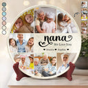 Gift For Grandma,Gift For Mother,Happy - Custom Photo Mom Nana We Love You - Personalized Ceramic Plate