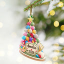 Christmas,Crocheting,Cozy,Gift For Yourself,Gift For Women,Custom Text - Yarn Christmas Tree For Crochet & Knitting Lovers - Personalized Custom Shaped Acrylic Ornament
