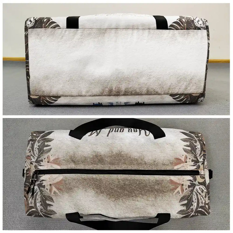 Gift For Couples, Gift For Husband, Gift For Wife, Gift For Boyfriend, Gift For Girlfriend, Happy - You And Me And A World To See - Personalized Duffle Bag