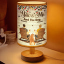 Gift For Husband,Gift For Wife,Gift For Boyfriend,Gift For Girlfriend,Love,Dog Couple - You And Me And The Dogs - Personalized Fabric Lamp