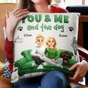 Dog Couple,Dog Lovers,Pet Lovers,Happy,Gift For Couples - You And Me And The Dogs 3D Couple - Personalized Pillow