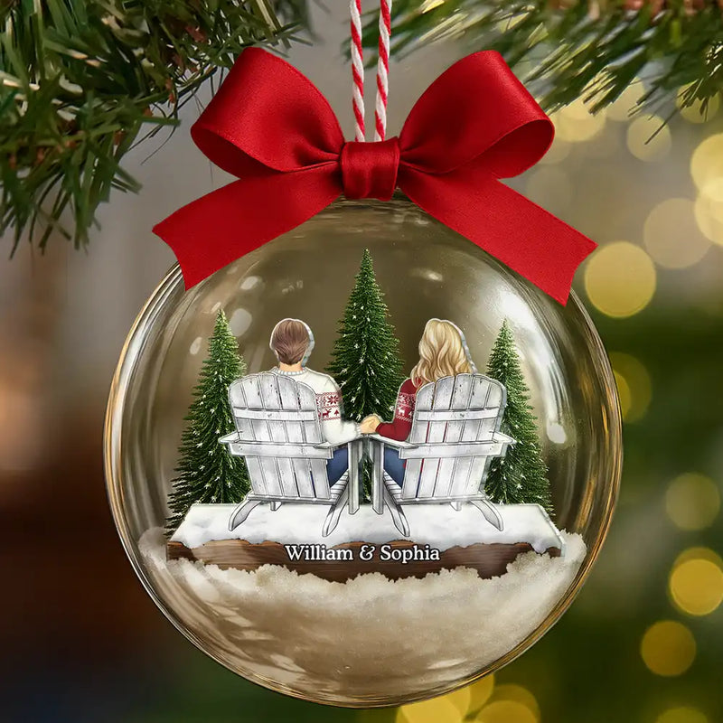 Gift For Couples,Christmas,Love - You And Me We Got This - Personalized 3D Acrylic Ball Ornament