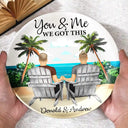 Gift For Couples,Gift For Husband,Gift For Wife,Gift For Boyfriend,Gift For Girlfriend,Love - You And Me We Got This - Personalized Ceramic Plate