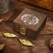 Fishing,Gift For Husband,Gift For Couples,Gift For Wife,Gift For Boyfriend,Gift For Girlfriend,Love - You And Me We Got This - Personalized Metal Fish Lure Set