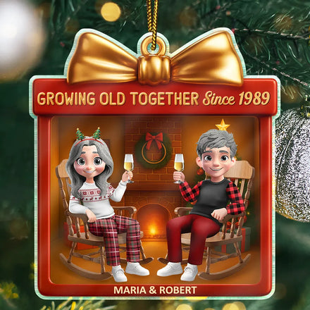 You And Me We Got This 3D Effect Couple - Personalized Custom Shaped Acrylic Ornament