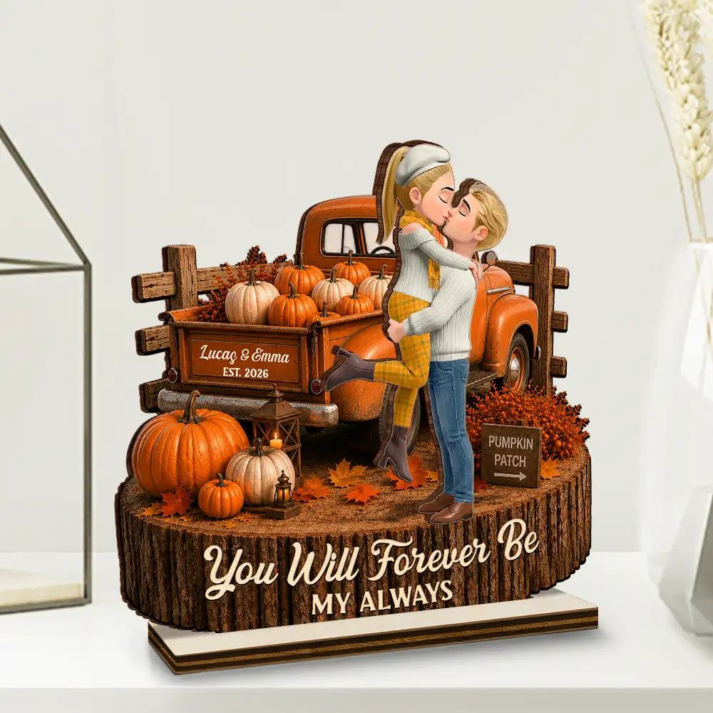 Indoor Decor, Romantic, Gift For Couples, Vector - You And Me We Got This Autumn Couple - Personalized Custom Shaped Wooden Plaque