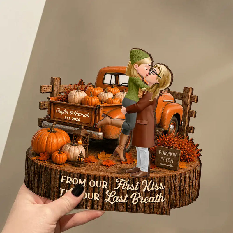 Indoor Decor, Romantic, Gift For Couples, Vector - You And Me We Got This Autumn Couple - Personalized Custom Shaped Wooden Plaque