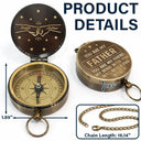 Gift For Brothers,Cousin,Gift For Men,Happy,Gift For Father,Icon,Proud - You Are My Brother My Friend - Personalized Engraved Brass Compass