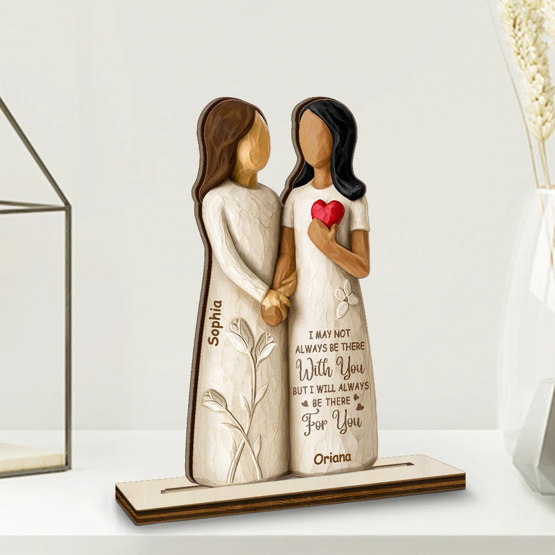 Gift For Bestie, Gift For Sisters, Happy - You Are The Sister I Got To Choose - Personalized Custom Shaped 2-Layered Wooden Plaque