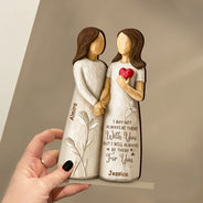 Gift For Bestie, Gift For Sisters, Happy - You Are The Sister I Got To Choose - Personalized Custom Shaped 2-Layered Wooden Plaque
