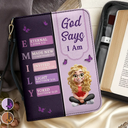 Christian,Gift For Mother,Gift For Wife,Gift For Girlfriend,Gift For Yourself,Gift For Women,Gift For Aunt,Gift For Grandma,Gift For Daughter,Gift For Sisters,Gift For Bestie,Gifts For Colleagues - You Are Who God Says You Are - Personalized Bible Cover