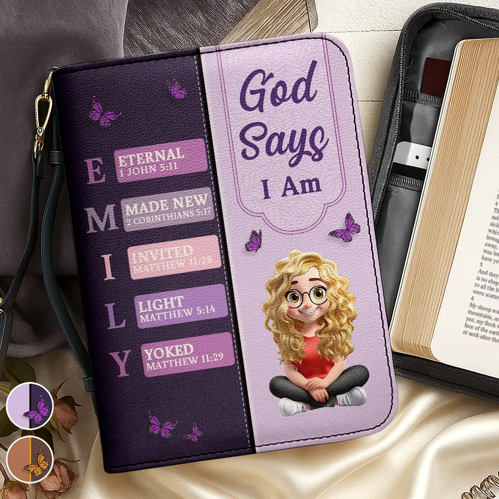 Christian,Gift For Mother,Gift For Wife,Gift For Girlfriend,Gift For Yourself,Gift For Women,Gift For Aunt,Gift For Grandma,Gift For Daughter,Gift For Sisters,Gift For Bestie,Gifts For Colleagues - You Are Who God Says You Are - Personalized Bible Cover