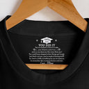 Graduation,Dad - Daughters (Adult),Gift For Daughter,Mom - Daughters (Adult),Dad - Sons,Gift For Son,Mom - Sons,Love - You've Worked So Hard To Make Your Dreams Come True - Personalized T Shirt