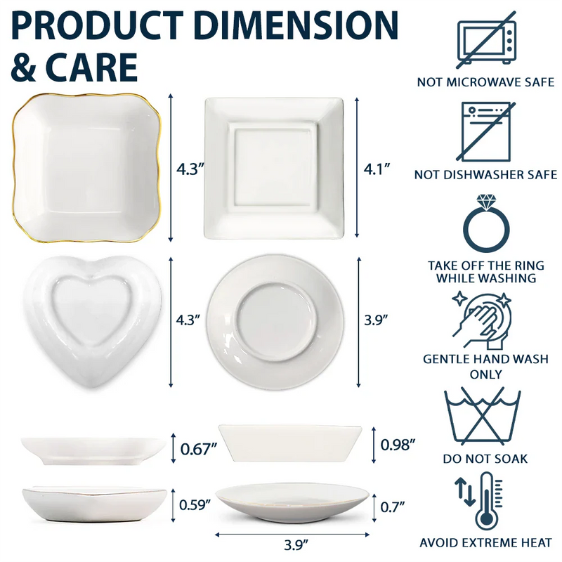 Graduation,Gift For Girlfriend,Gift For Bestie,Gift For Daughter,Happy - Custom Photo She Came She Saw She Mastered - Personalized Ring Dish