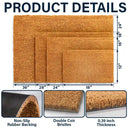 Family, Parents, Gift For Kids, Happy - Monogram Family Name - Personalized Coconut Doormat