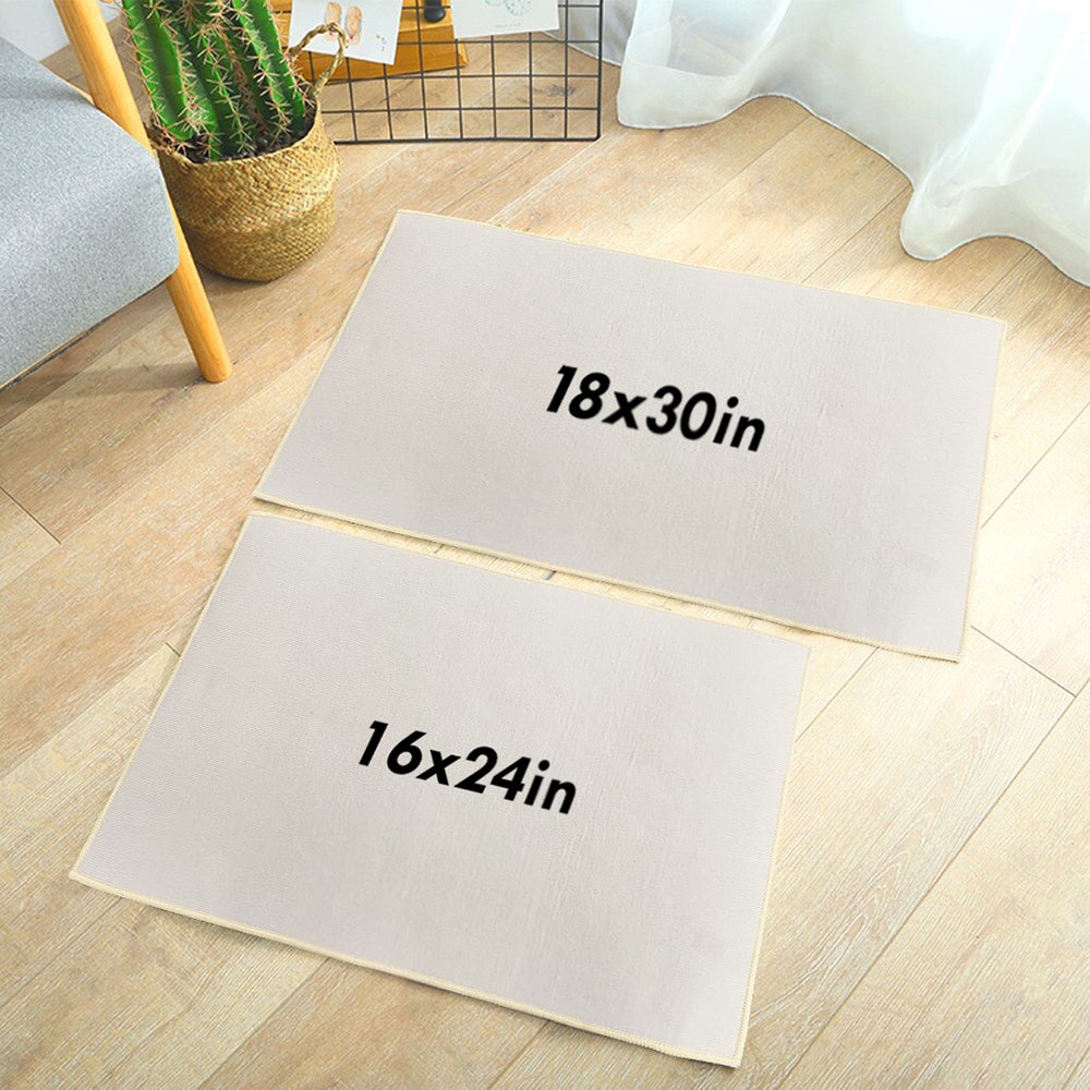 Chibi Couple Home Sweet Home - Personalized Custom Doormat