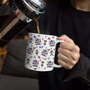 Gift For Father,Gift For Mother,Gift For Grandpa,Gift For Grandma,Stick Figure,Happy,Icon,Humorous - US Stick Figures Face Cut Best Dad Mom Mama Papa Ever - Personalized White Edge-to-Edge Mug