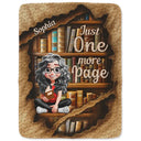 Reading,Gift For Yourself,Gift For Women,Happy - Reading Ripping Effect Girl This Is My Reading Blanket - Personalized Fleece Blanket, Sherpa Blanket