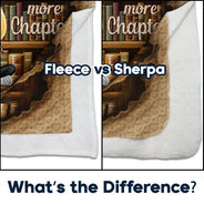 Reading,Gift For Yourself,Gift For Women,Happy - Reading Ripping Effect Girl This Is My Reading Blanket - Personalized Fleece Blanket, Sherpa Blanket