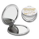 Mom - Daughters (Adult),Mom - Daughters (Young),Gift For Daughter,Love - Mom And Daughter Forever Linked Together - Personalized Circle Compact Mirror