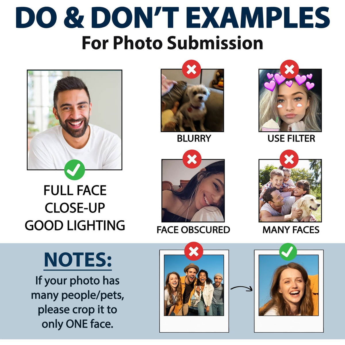 Custom Photo Funny Face Kids Pet - Gift For Parents, Grandparents, Pet Lovers - Personalized Magnet