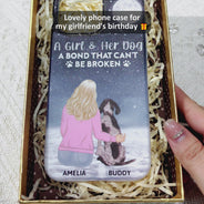 A Bond That Can't Be Broken - Gift For Dog Lovers, Dog Mom - Personalized Clear Phone Case