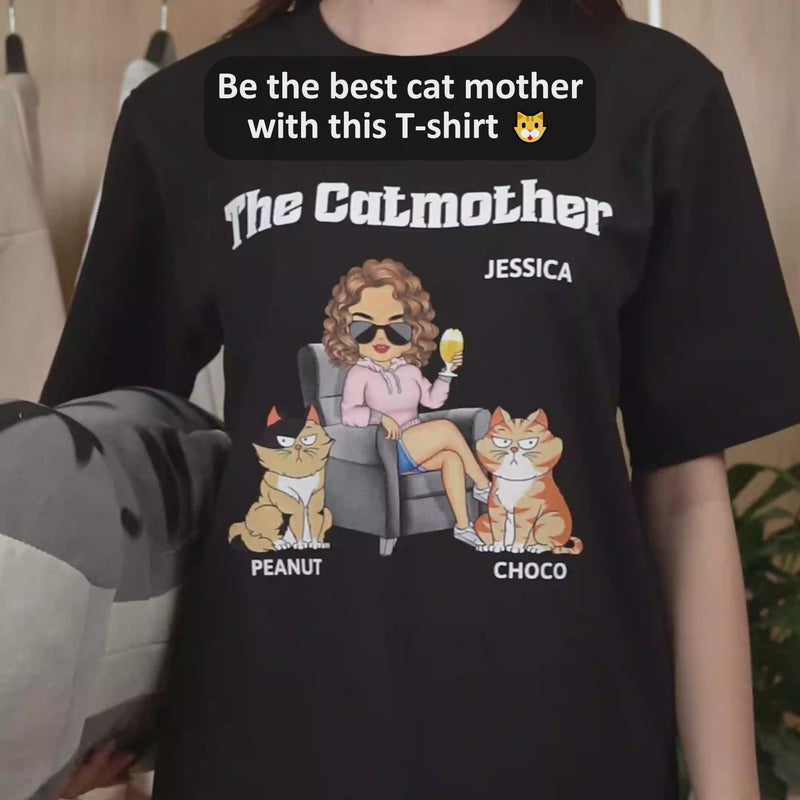 The Cat Mother - Gift For Cat Moms, Cat Lovers, Women, Yourself - Personalized T Shirt